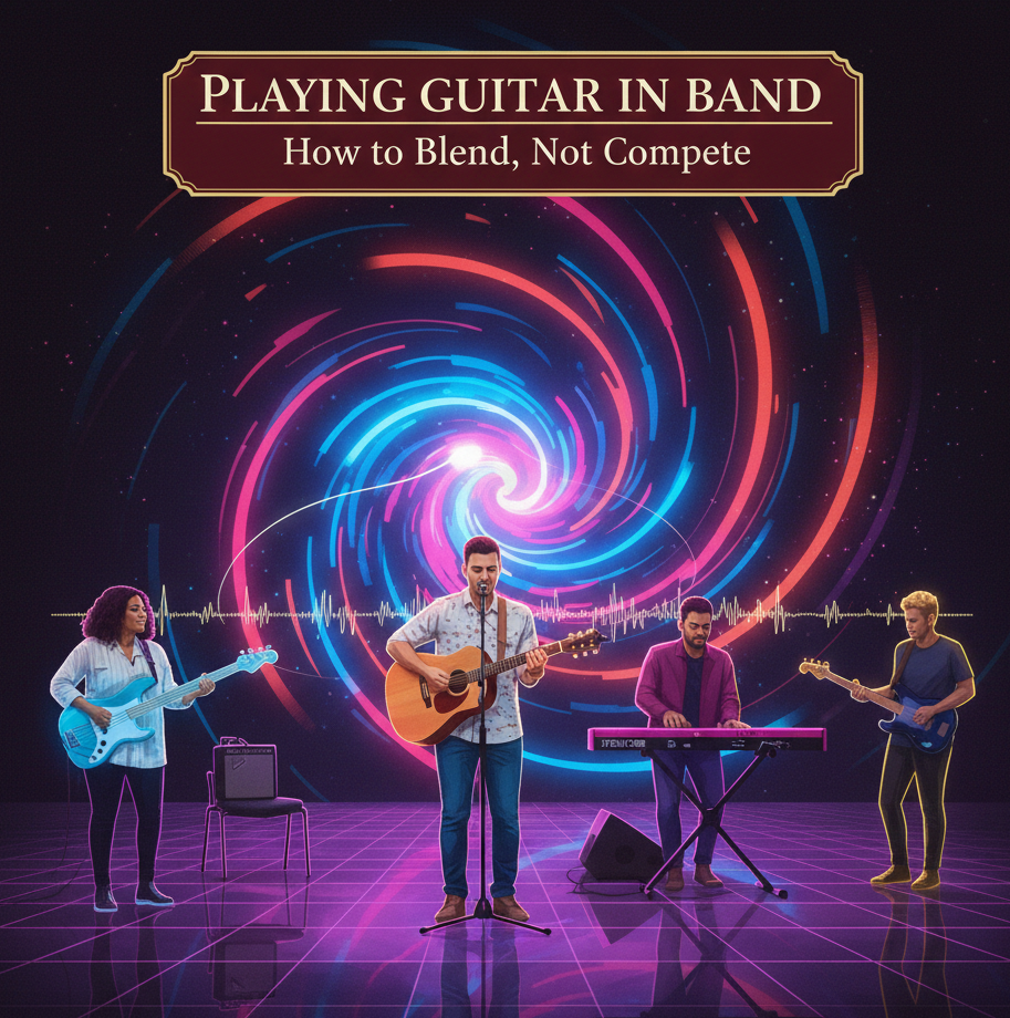 Playing Guitar in Band