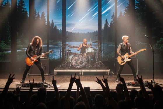 Playing Guitar in Band