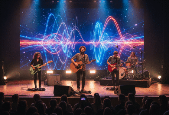 Playing Guitar in Band