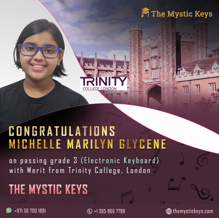 Trinity exam for keyboard