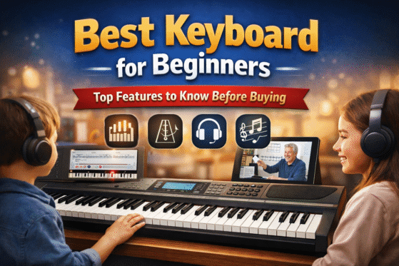 best keyboard for beginners with learning features and online keyboard lessons