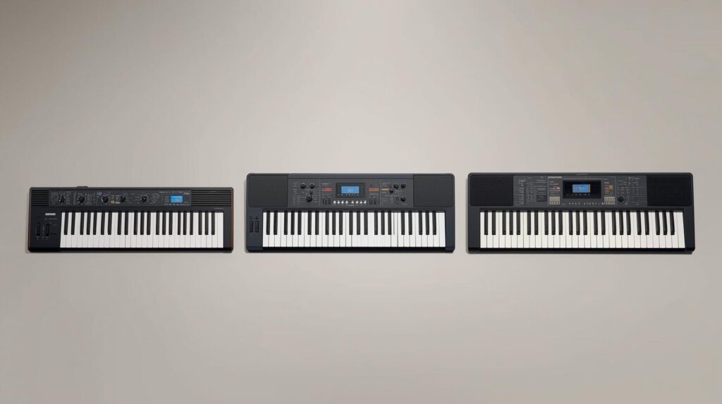 keyboard key sizes comparison showing best keyboard for beginners