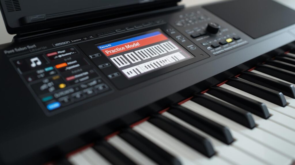 built in learning features in the best keyboard for beginners