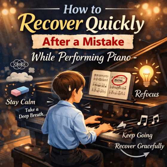 How to Recover Quickly After a Mistake While Performing Piano