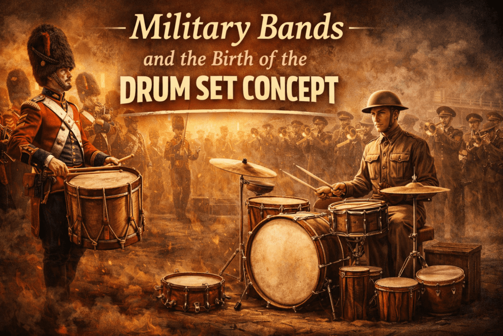 Evolution of the modern drum kit