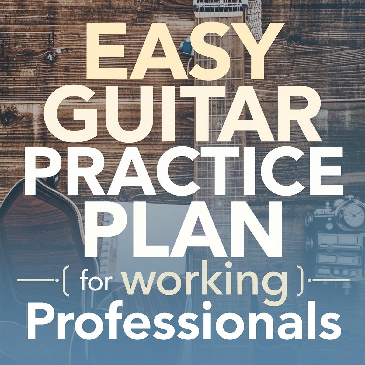 Easy Guitar Practice Plan for Working Professionals