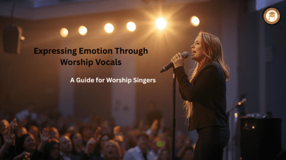 Expressing emotion through worship vocals during a church worship performance