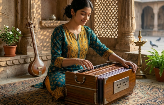 Role of the harmonium