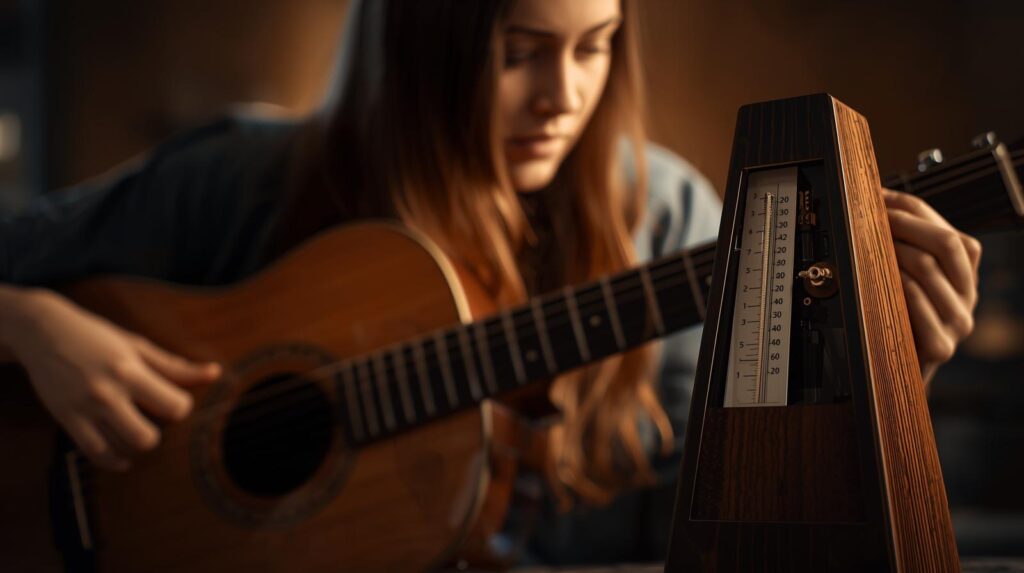 metronome practice for guitar timing improvement