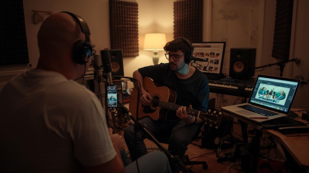 recording guitar practice to improve timing