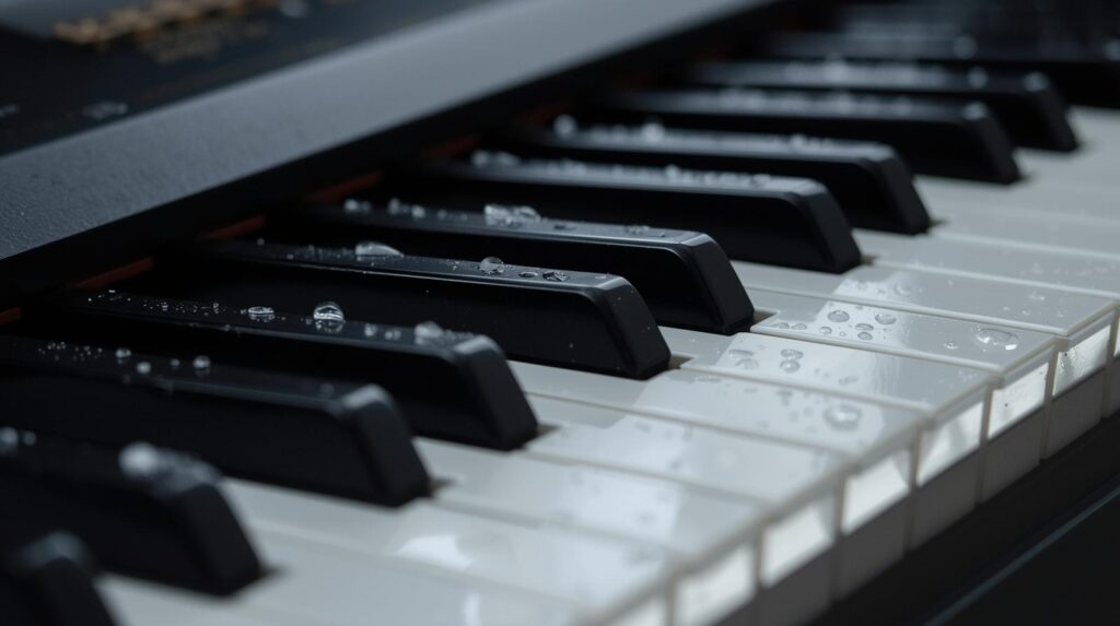 keyboard temperature care, digital piano humidity, prevent synth damage