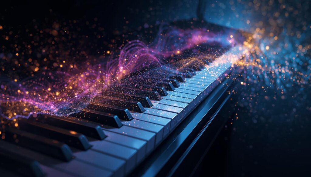 piano creates emotion movement