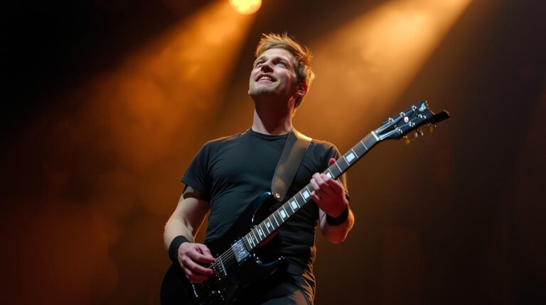 stage presence guitar player