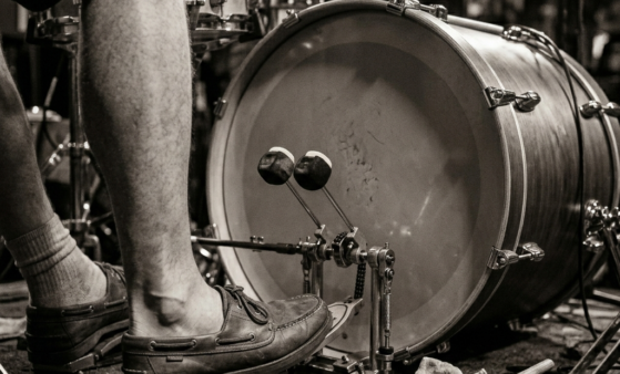 playing drums- pedals