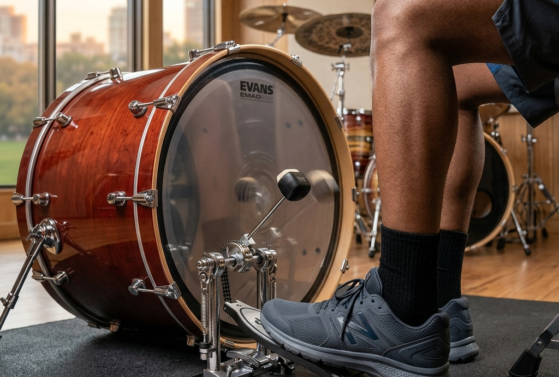 playing drums- pedals