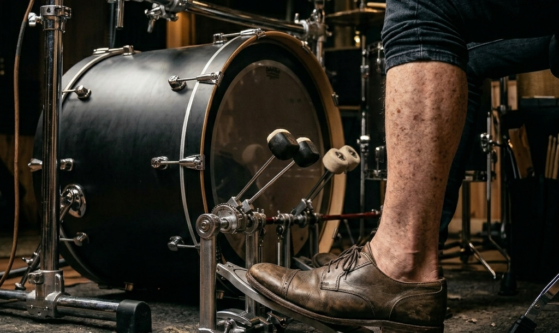 playing drums