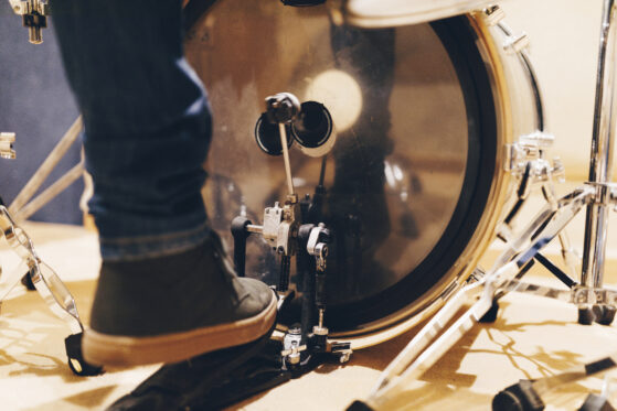 playing drums- pedals