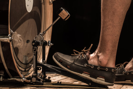 playing drums- pedals