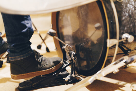 playing drums- pedals