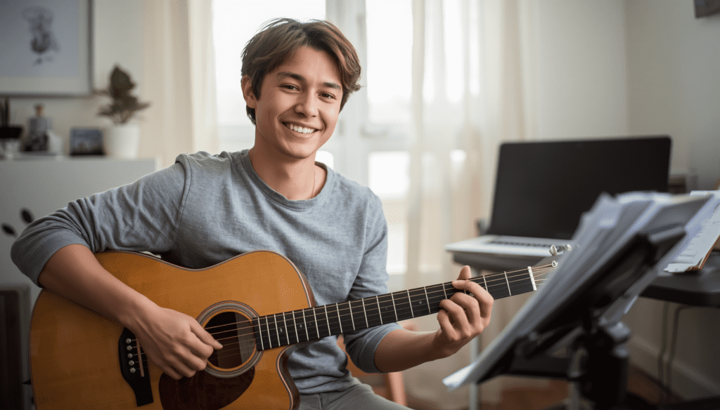 Guitar Learning Builds Confidence