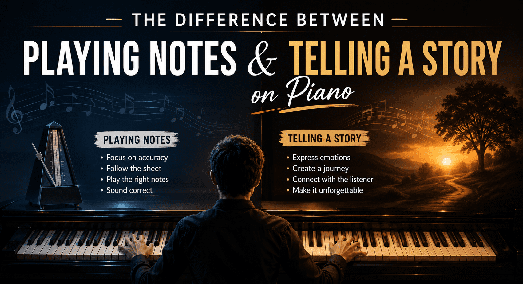 Playing Note Playing Notes and Telling a Story on Piano