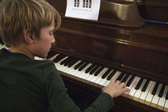 Playing Softly on Piano