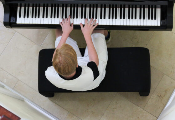 Playing Softly on Piano