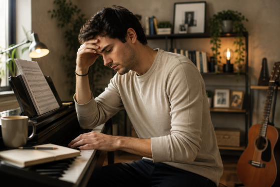 playing piano