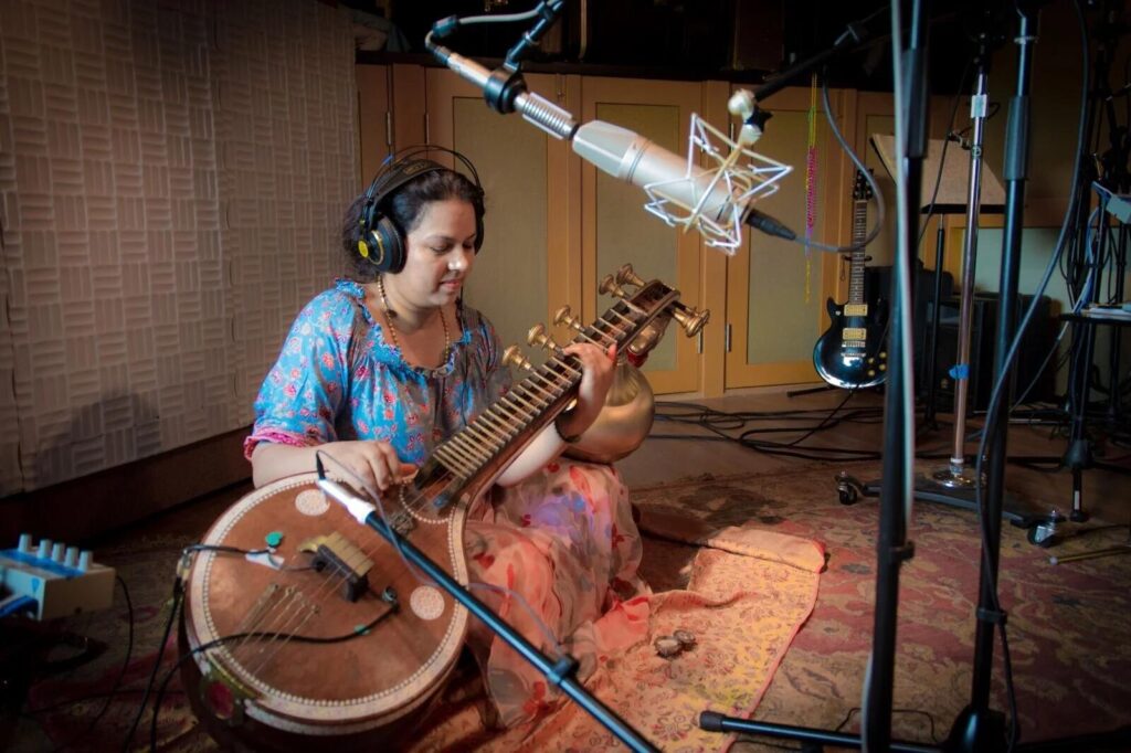 Modern composer creating melodies inspired by Indian Classical Music