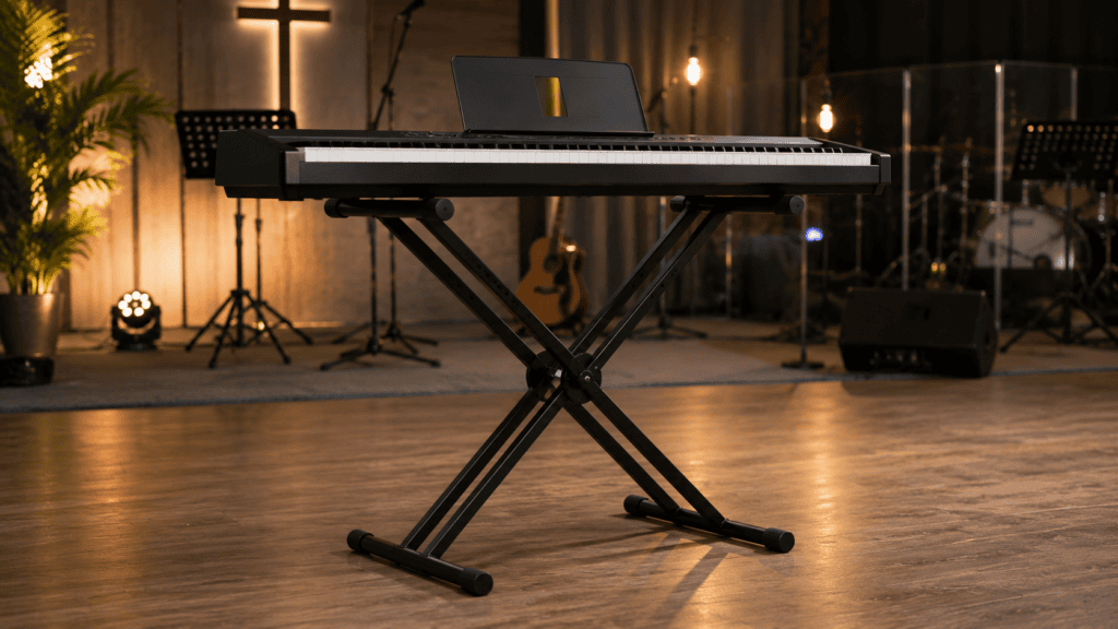 2. An Adjustable Keyboard Stand Is One of the Most Essential Accessories for Worship Pianists