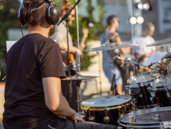 Drummer Listening