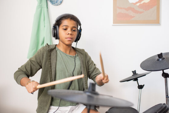 Drummer Listening