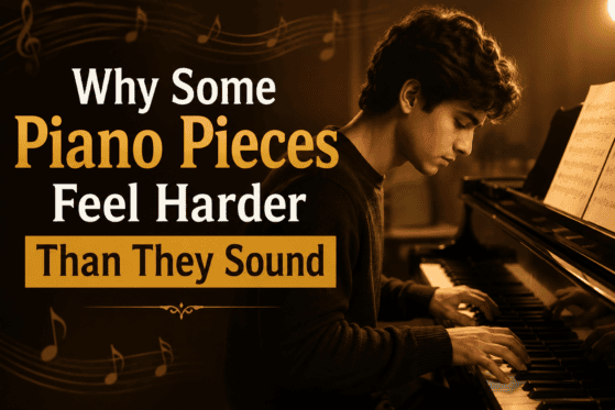 piano pieces feel harder than they sound