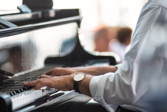playing piano