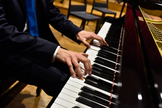playing piano