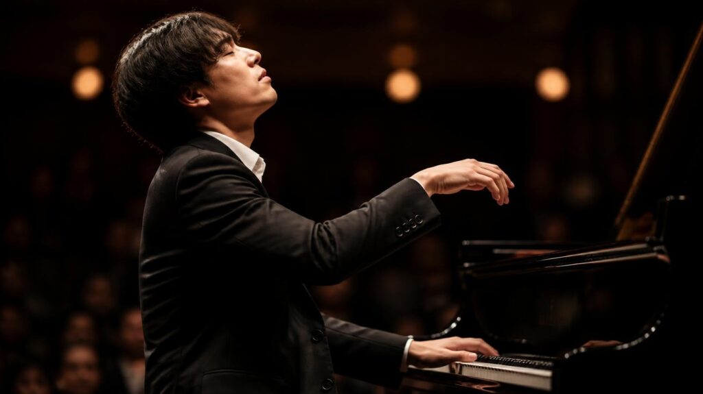 Expressive pianist creating emotion through a professional piano performance. Professional Piano Performances
