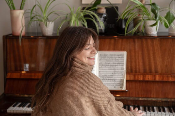 playing piano