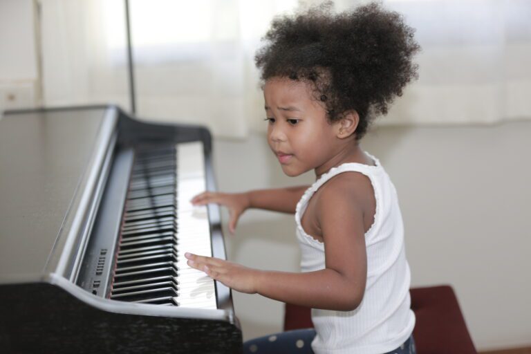 Children Motivated During Piano Lessons
