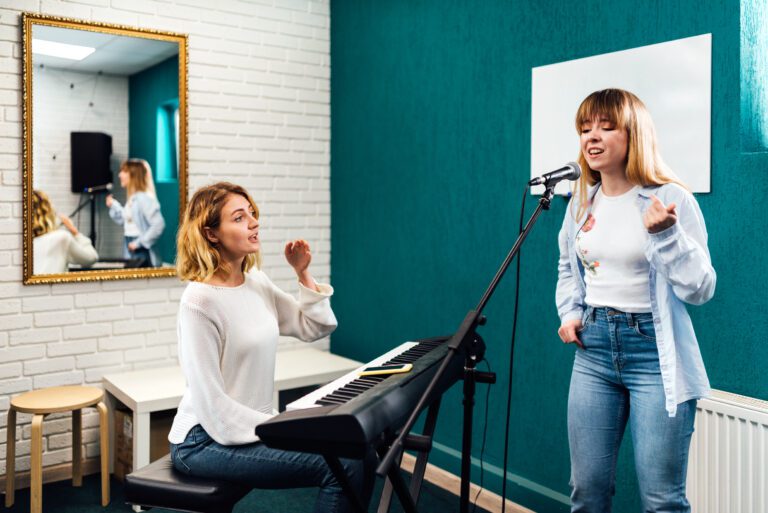 Children Motivated During Piano Lessons