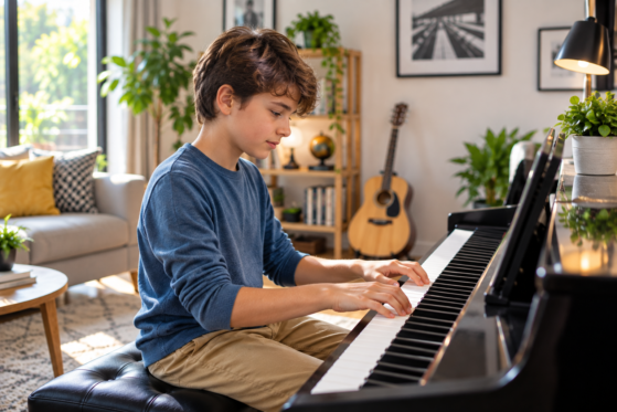 piano playing