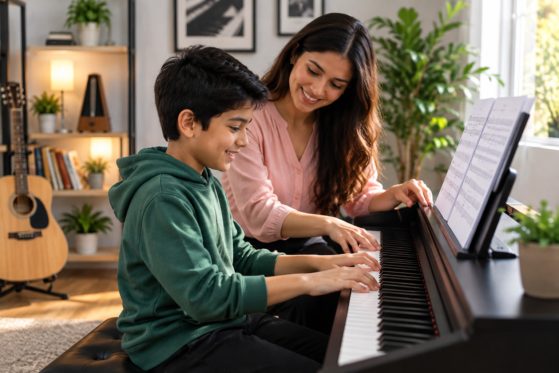 piano playing