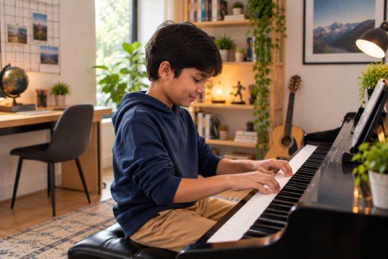 piano playing