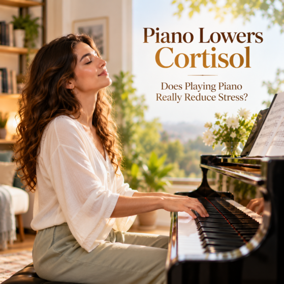 Piano Lowers Cortisol | Does Playing Piano Really Reduce Stress?