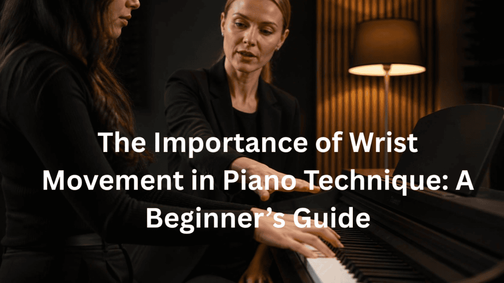 Proper wrist position for beginners learning piano technique