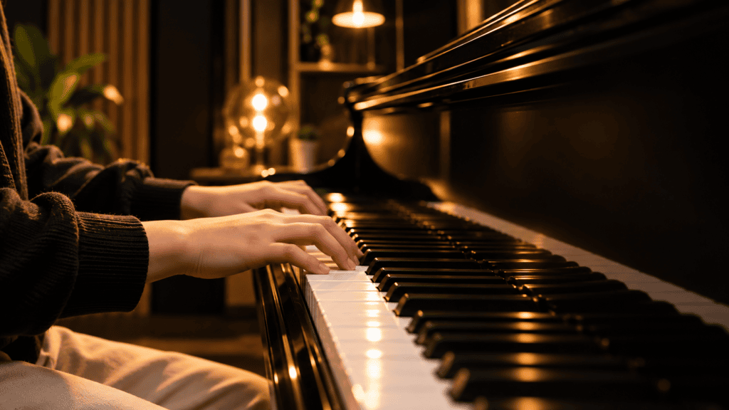 Piano keys for learning A Thousand Years for beginners