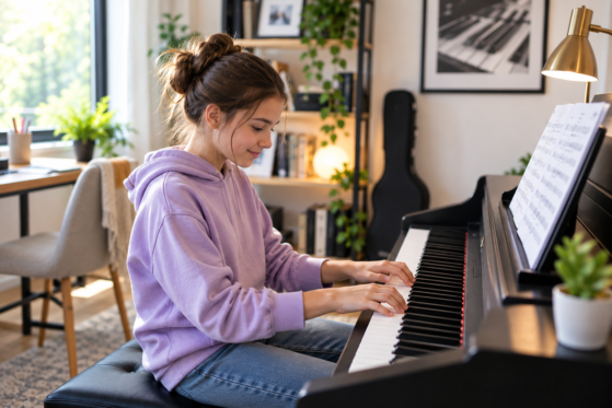 piano playing