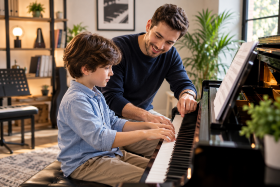 piano playing