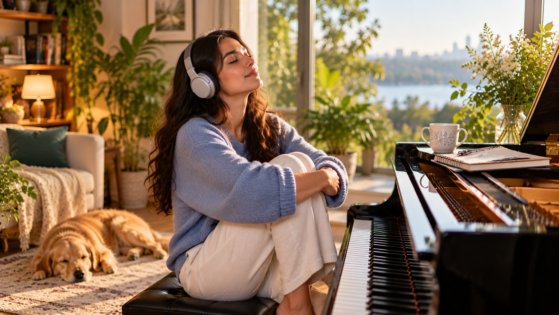 Piano Lowers Cortisol