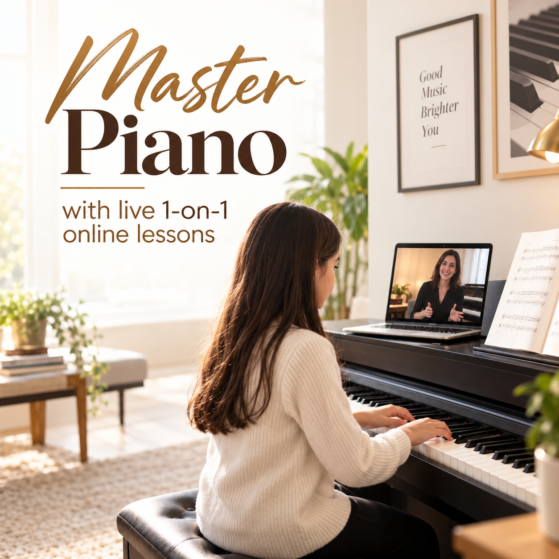 Master piano with live 1-on-1 online lessons